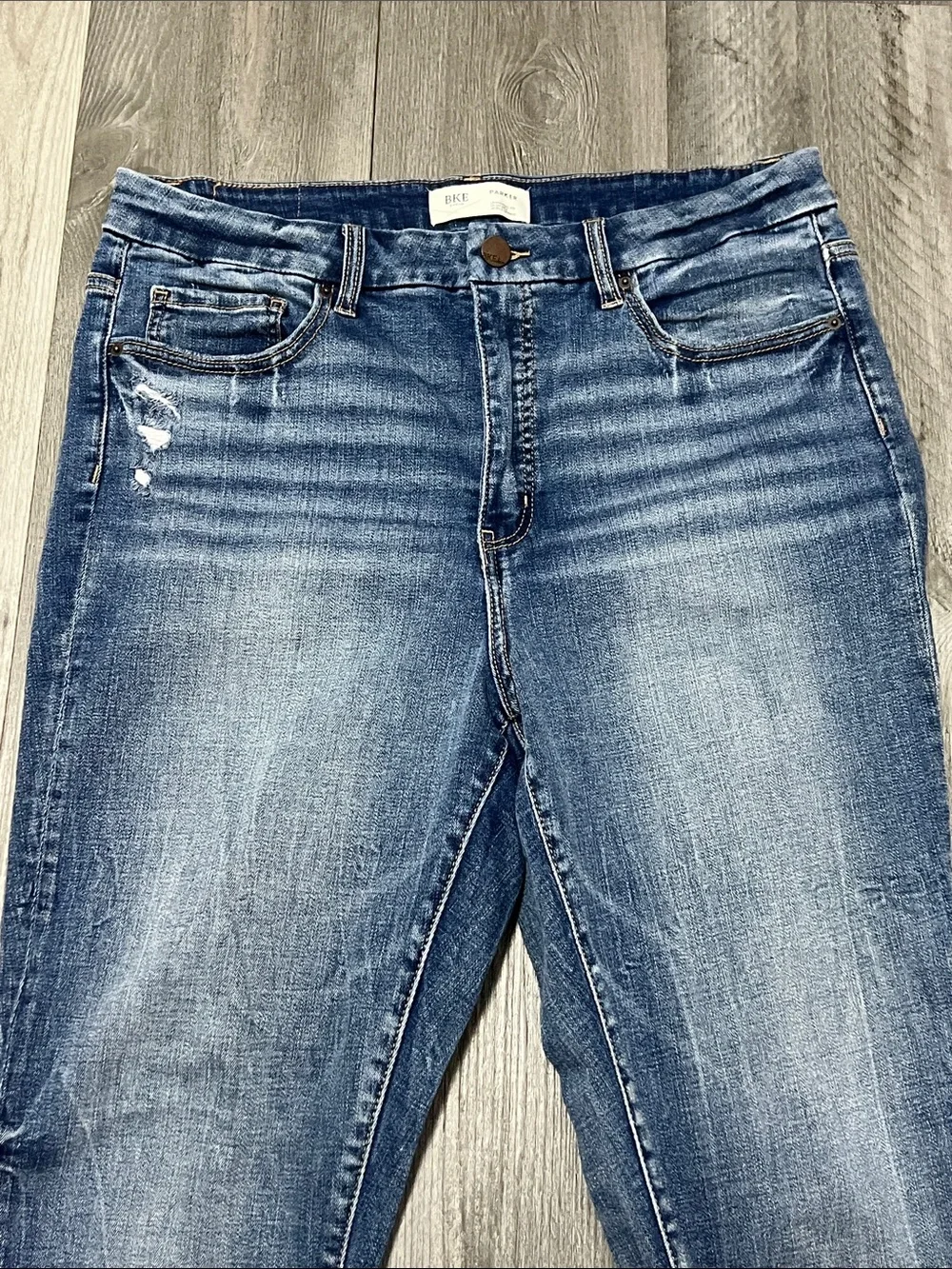 BKE woman’s Parker Universal fit high rise Ankle Skinny jeans/ size 32x27